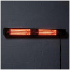 Wall Mounted Electric Patio Heater Remote Control Black