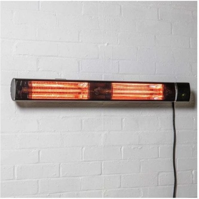 Wall Mounted Electric Patio Heater Remote Control Black