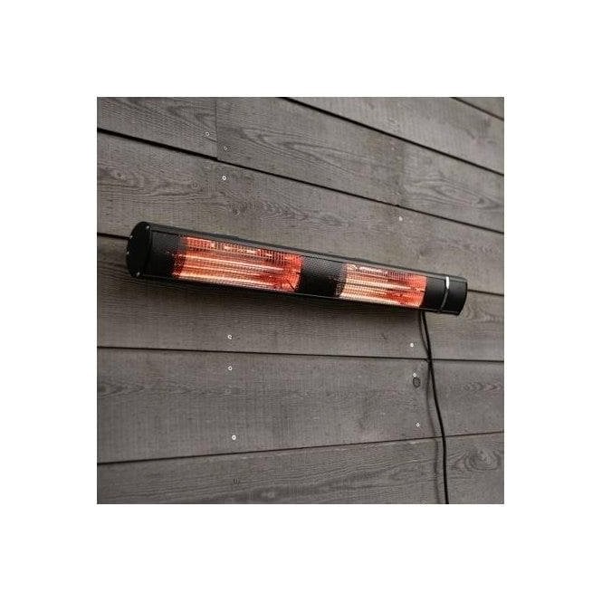 Wall Mounted Electric Patio Heater Remote Control Black