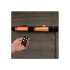 Wall Mounted Electric Patio Heater Remote Control Black
