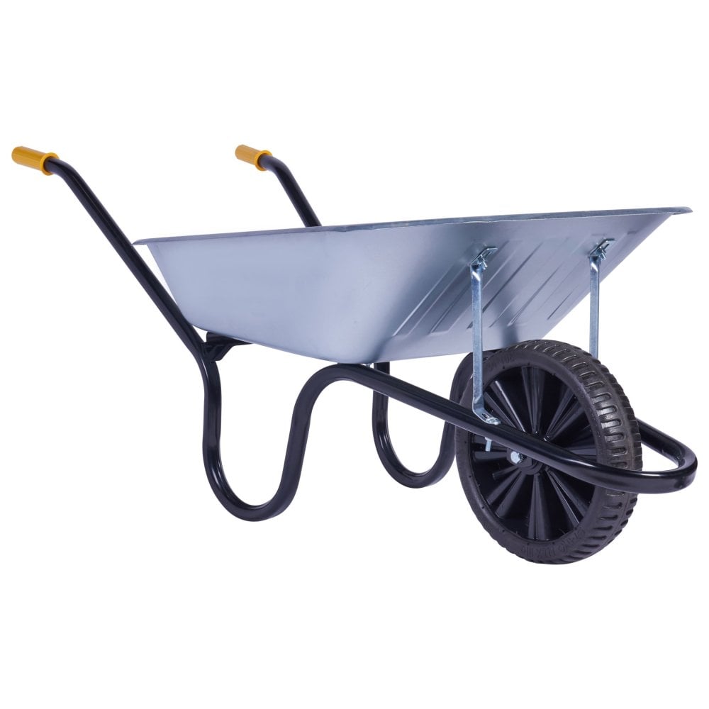 Wheelbarrow Galvanised Puncture Free - 90L