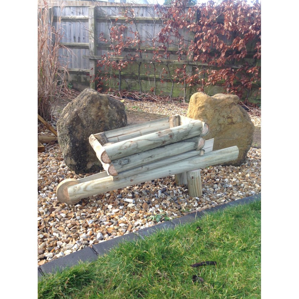 Wooden Wheelbarrow Large Planter