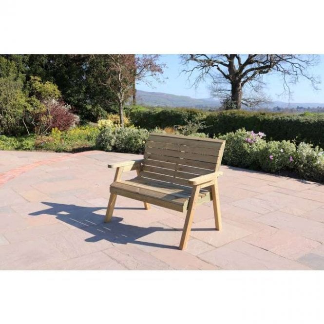 Wooden 2 Seater Bench
