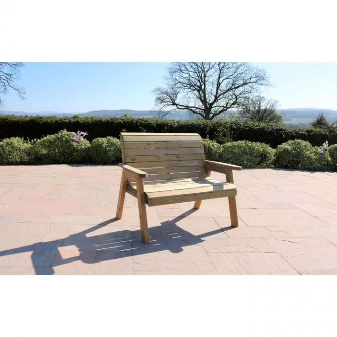 Wooden 2 Seater Bench