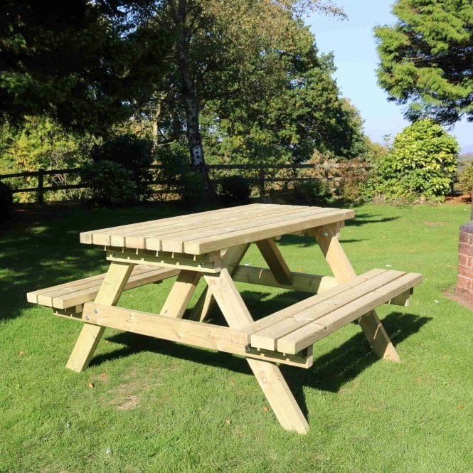 Wooden A-Frame Picnic Table