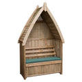 Wooden Arbour and Green Pad