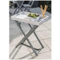 Wooden Folding Butler Tray in Grey