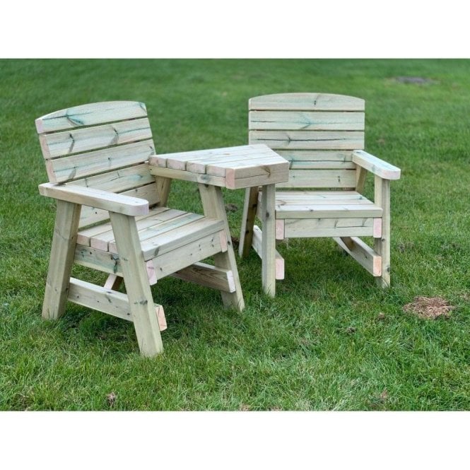 Wooden Love Seat