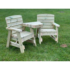Wooden Love Seat