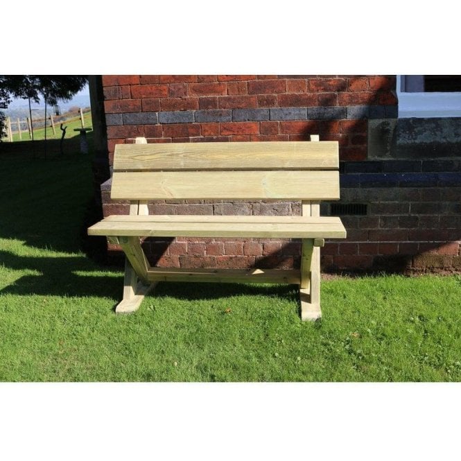 Wooden Two Seater Bench - 1.2m
