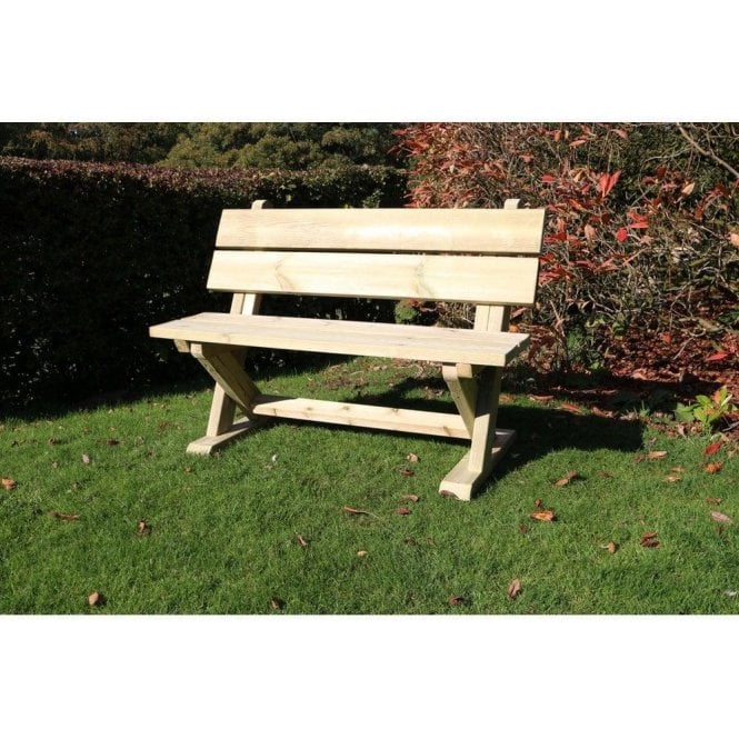 Wooden Two Seater Bench - 1.2m