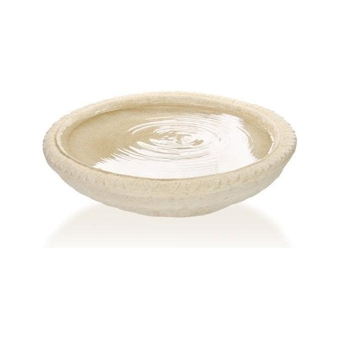 Yorkshire Rose Patterned Stone Bird Bath